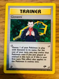 Giovanni Trainer (18/132) Holo Gym Challenge Pokemon Card! FREE P&P! - Image 2