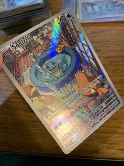 NEAR MINT! Squirtle (148/142) Stellar Crown Illustration Rare Pokemon Card! - Image 3