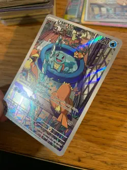 NEAR MINT! Squirtle (148/142) Stellar Crown Illustration Rare Pokemon Card! - Image 4