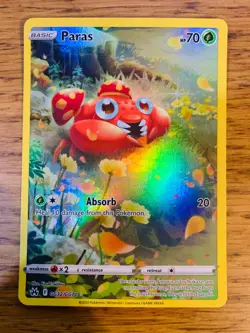 NEAR MINT! Paras GG32/GG70 Crown Zenith Galarian Gallery Pokemon Card! - Image 1