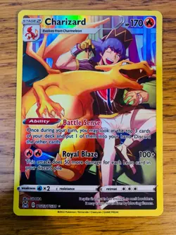 NM! Charizard TG03/TG30 Lost Origin Trainer Gallery Pokemon Card! - Image 1