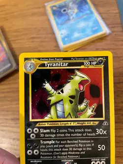 NEAR MINT! 1st Edition Tyranitar (12/75) Holo Neo Discovery Pokemon Card! - Image 3
