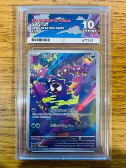 ACE 10! Gastly (177/162) Temporal Forces S&V Illustration Rare Pokemon Card! - Image 3