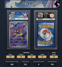 ACE 10! Gastly (177/162) Temporal Forces S&V Illustration Rare Pokemon Card! - Image 4