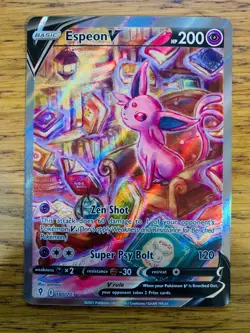 NM! Espeon V (180/203) Evolving Skies Full Art Alternate Art Rare Pokemon Card! - Image 1