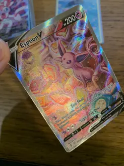 NM! Espeon V (180/203) Evolving Skies Full Art Alternate Art Rare Pokemon Card! - Image 3
