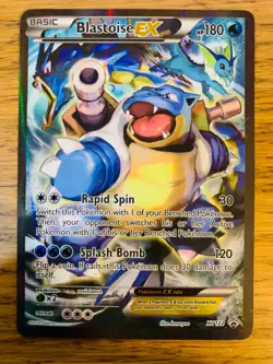 LP! Blastoise EX (XY122) Red & Blue Collection Promo Standard Size Pokemon Card! - Image 1