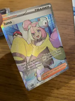 NM! Iono SVP124 Premium Tournament Collection Black Star Promo Pokemon Card! - Image 3