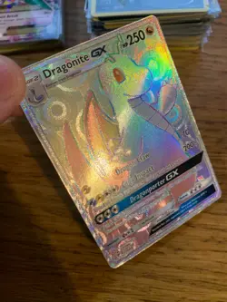 NM! Dragonite GX SM156 Sun & Moon Rainbow Rare Full Art Promo Pokemon Card! - Image 3