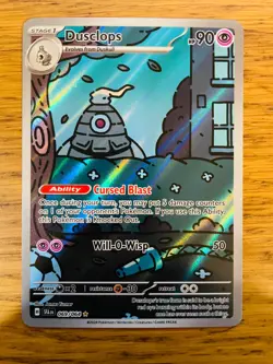NEAR MINT! Dusclops (069/064) Shrouded Fable Illustration Rare Pokemon Card! - Image 1