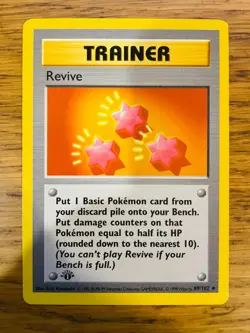 NEAR MINT! 1st Edition Shadowless Revive (89/102) Base Set Pokemon Card! - Image 1