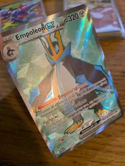 NM! Empoleon Ex (117/094) Phantasmal Flames Full Art Ultra Rare Pokemon Card! - Image 3