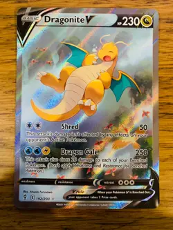 NM! Dragonite V (192/203) Evolving Skies Alt Art Ultra Rare Pokemon Card! - Image 1