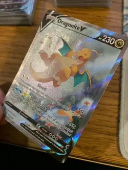 NM! Dragonite V (192/203) Evolving Skies Alt Art Ultra Rare Pokemon Card! - Image 4