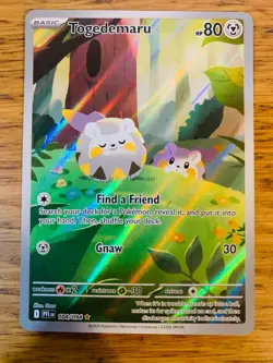 NM! Togedemaru (104/094) Phantasmal Flames Illustration Rare Pokemon Card! - Image 1