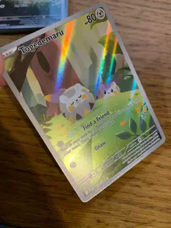 NM! Togedemaru (104/094) Phantasmal Flames Illustration Rare Pokemon Card! - Image 3