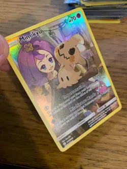 NEAR MINT! Mimikyu (245/236) Sun & Moon Cosmic Eclipse Secret Rare Pokemon Card! - Image 3