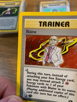 1st Edition Blaine Trainer (17/132) Holo Gym Challenge Pokemon Card! FREE P&P! - Image 4