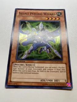 Yu-Gi-Oh! SILENT PSYCHIC WIZARD Super Rare 1st Edition EXVC-EN025 HP - Image 1