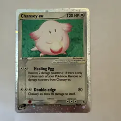 Chansey ex Ruby and Sapphire 96/109 Ultra Rare Holo Pokemon Card 2003 - Image 1