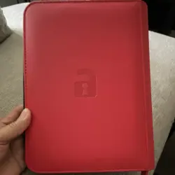 Vault X - 4 Pocket Red Zip Binder Flexible Cover Plastic Collectible Card Album - Image 3
