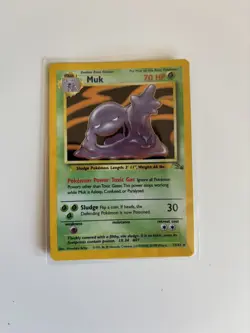 Pokemon TCG Fossil Set Muk Holo Card 13/62 - Image 1