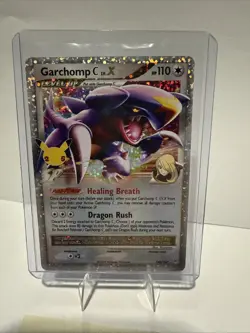 Pokemon TCG Celebrations 25th Anniversary Garchomp C LV.X Holo Card 145/147 - Image 1