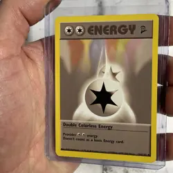 Double Colorless Energy - 124/130 Uncommon WOTC TCG Base Set 2 Pokemon Card NM - Image 2