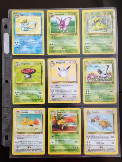 POKEMON LOT OF X9 CARDS (28-36)/64 1999 JUNGLE SET - Image 1