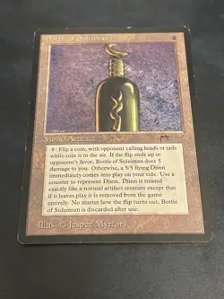 Bottle of Suleiman Arabian Nights MTG Magic The Gathering Card LP -Some Edgewear - Image 1