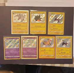 Pokemon TCG Shining Fates Shiny Vault Shiny Holo Card Lot (7) Yamper Boltund - Image 1