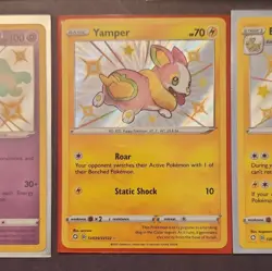 Pokemon TCG Shining Fates Shiny Vault Shiny Holo Card Lot (7) Yamper Boltund - Image 4
