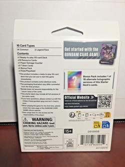Gundam Card Game TCG Iron Bloom Starter Deck ST05 English NEW SEALED in hand - Image 2