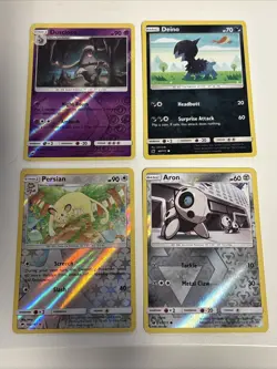 Pokemon 2017 Sun & Moon Crimson Invasion Reverse Holo Card Lot LP - Image 1