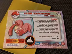 Lickitung #108 Blue Logo Topps Holo Foil TV Animation Pokemon Card - Image 3