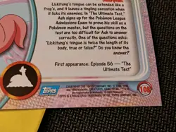 Lickitung #108 Blue Logo Topps Holo Foil TV Animation Pokemon Card - Image 4