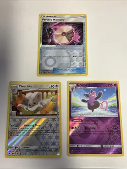 Pokemon 2017 Sun & Moon Crimson Invasion Reverse Holo Card Lot LP - Image 1