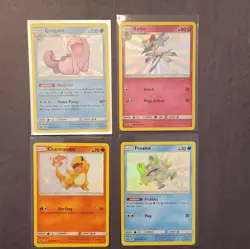Pokemon Holo Card Lot (4) Charmander, Froakie, Kirlia, Quagsire Baby Shiny - Image 1