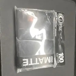 Ultra PRO Eclipse Matte Deck Protector Sleeves 100 Standard Black Card Sleeves - Image 1