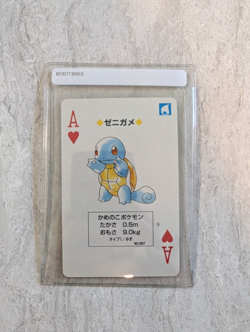 Pokemon Squirtle (Yellow Pikachu Deck) Poker Playing Card Nintendo-1996 - Image 1