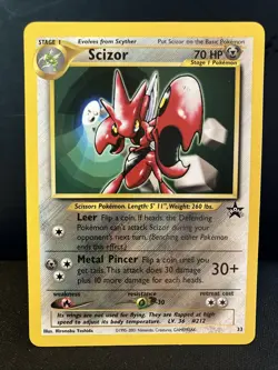Scizor 33/53 Wotc Promo Rare Pokemon Card TCG Wotc LP - Image 1