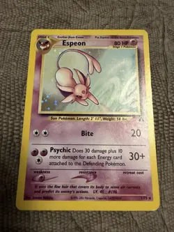 Espeon 1/75 Holo Neo Discovery Vintage Pokemon Card - Image 1