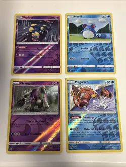 Pokemon 2017 Sun & Moon Crimson Invasion Reverse Holo Card Lot LP - Image 1