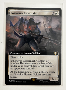 MTG – Lord of the Rings – Lossarnach Captain Extended – Rare 0100 - Image 1