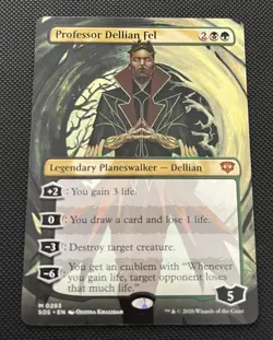 Professor Dellian Fel (Borderless) Secrets of Strixhaven MTG - Image 1
