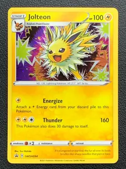 Jolteon SWSH094 Rare Holo Promo Pokemon - Image 1
