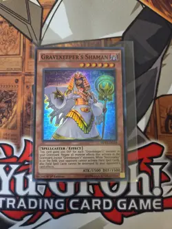 YUGIOH GRAVEKEEPER'S SHAMAN MP14-EN214 SUPER 1ST ED NM - Image 1