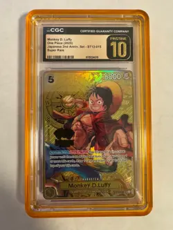 2025 One Piece Monkey D Luffy Japanese 2nd Anniversary English CGC Pristine 10 - Image 1
