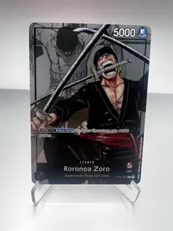 OP01-001 Roronoa Zoro 25th Anniversary Promo Alternate Art One Piece TCG English - Image 1