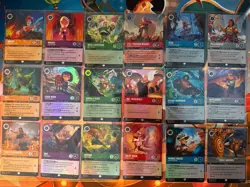 Disney Lorcana Wilds Unknown Complete Epic Foil Set 205-222 - Image 1